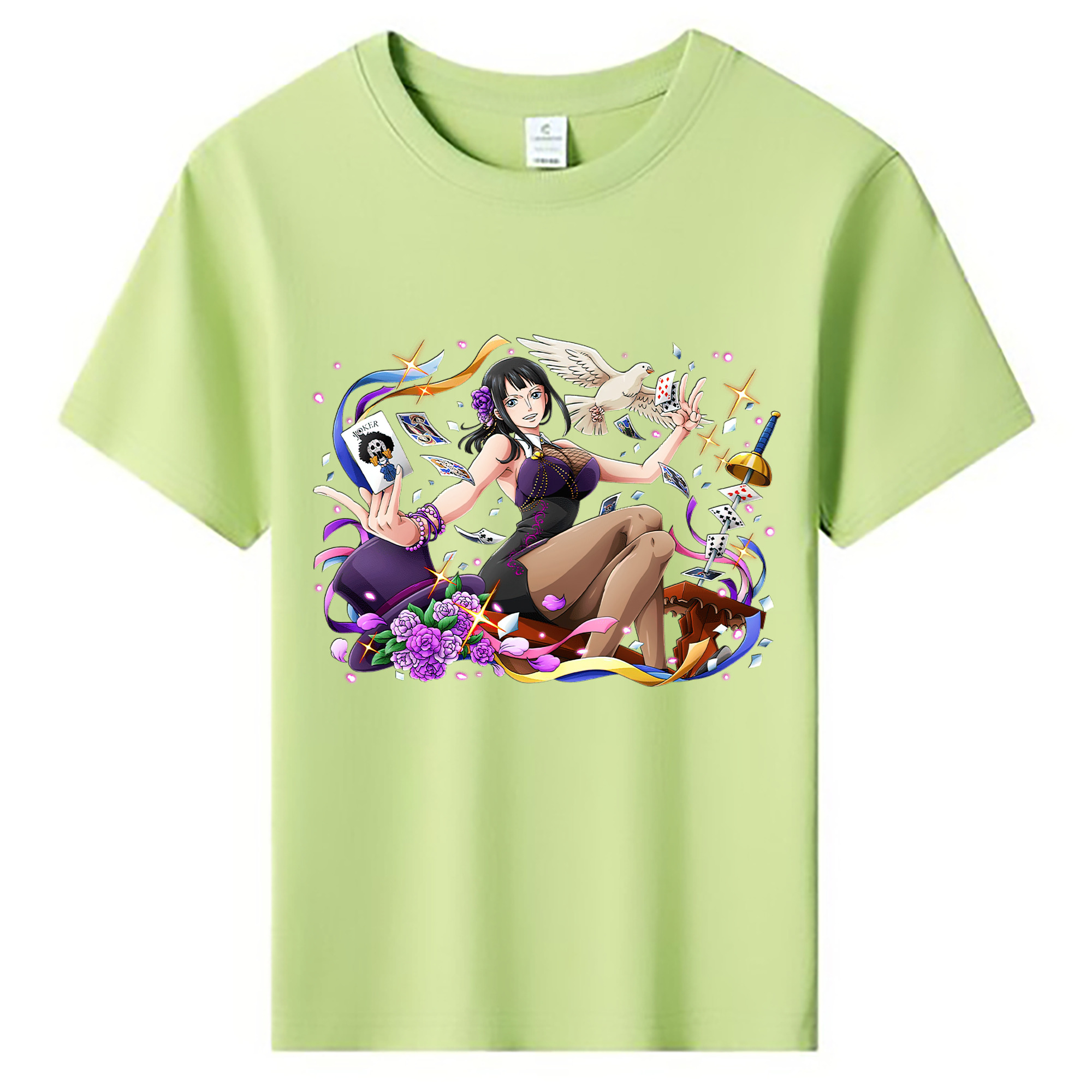 ワンピース ニコ・ロビン ONE PIECE Nico Robin 綿100％キッズTシャツ（フロントプリント）